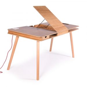 Mesa Escrivaninha Creat Desk com prancheta reclinável