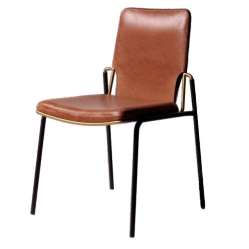 Cadeira BB em couro natural